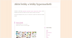 Desktop Screenshot of letaky-akcni.eu