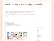 Tablet Screenshot of letaky-akcni.eu